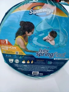 Baby Spring Float mit Sonnendach 9-24 Monate Schwimmen Step 1 First Splash - Bild 1 von 4