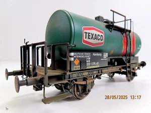 (0EY05) BRAWA 37255 Spur 0 Kesselwagen "Texaco" der DB, patiniert von W.Guth... - Picture 1 of 14