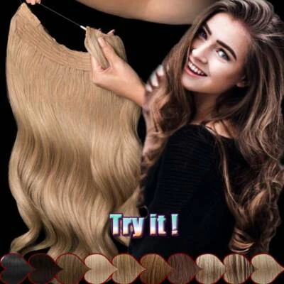 US Sale Thick Hidden Hair Band Invisible Wire Hair Extensions Secret Headband R - Image 1 of 4