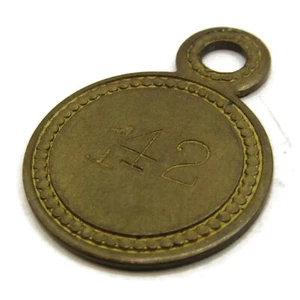 Etiqueta vintage latón 142 - Imagen 1 de 3