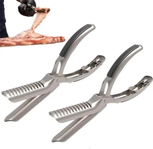 Kit de herramientas de acero inoxidable removedor de membrana Rib Prep Pro barbacoa desollador para chef - Imagen 1 de 9