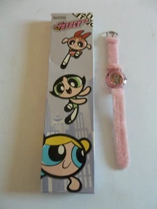 THE POWERPUFF GIRLS FUZZY WATCH 2000 NEW - Picture 1 of 3