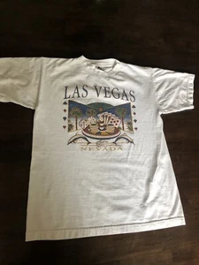 Camiseta Bordada Vintage Las Vegas AAA Talla M Mediana Hecha en EE. UU. - Imagen 1 de 5