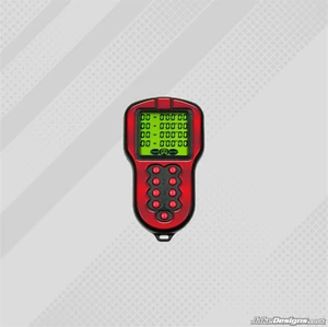 RED CHROME STYLE GEL STICKER FOR ALFANO KRONOS V2 STOPWATCH - KARTING - Picture 1 of 1