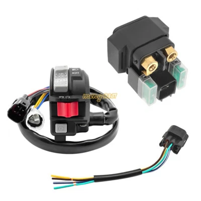 Interruptor de arranque de manillar y relé solenoide de arranque para Yamaha Raptor 700 700R 06-23 Foto 1 de 4
