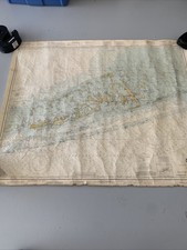 VTG FLORIDA KEYS NAUTICAL CHART MAP SOMBERRO TO SAND KEY 3’ x 44”straits Of Fla