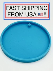 Silicone Keychain Mold Round Resin Casting Molds - Picture 1 of 9