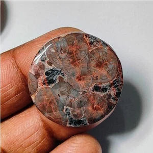 Erdnuss Obsidian natürlicher Erdnuss Cabochon lose Edelstein Schmuck 29 kt. ME-11169 - Bild 1 von 3