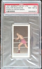 1971 Walter McGowan Barratt & Co Goldflake Famous Sportmen Card #32 PSA NM MT 8