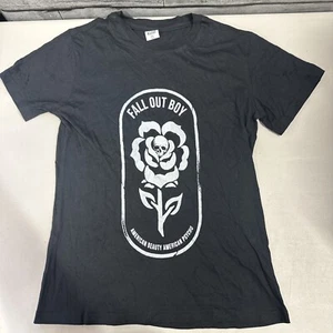 Women's Fall Out Boy Graphic Distressed Band TShirt M - Picture 1 of 10