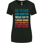 50. urodziny 50 lat stary damski szeroki krój t-shirt