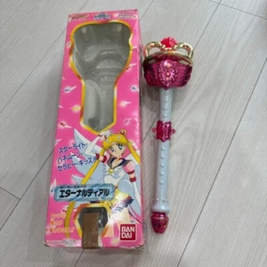 Varita de varilla BANDAI Sailor Moon Eternal Tiaru Tier Starlight probada como está - Imagen 1 de 18