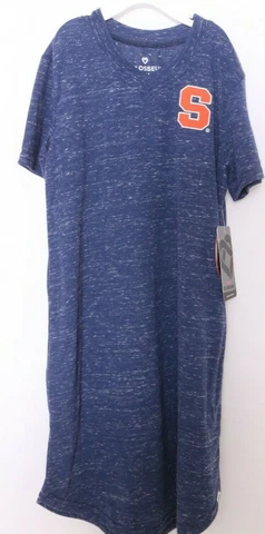 NEW Syracuse Orange SU SS Front Pockets Pullover Block Dress Blue Girls 7-8 Cover