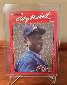Kirby Pucket 1990 Donruss MVP MLB Card #BC-8 ( Error Date Of Birth) *RARE* - Picture 1 of 3