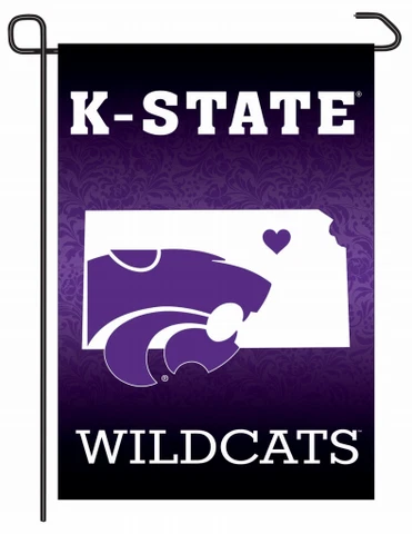 Kansas State Wildcats 12" x 18" Premium Home State Garden Flag Cover