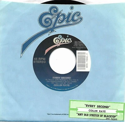Collin Raye, Every Second/Any Old Stretch Of Blacktop 45 VG+ Epic 1991 - Image 1 of 2