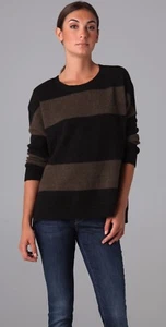 Vince Rugby Yak Merino Wool Sweater Pullover Cardigan Celeb M Jumper $450 - Picture 1 of 12