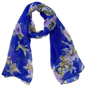 Lightweight Scarves Women Fashion Print Floral Pattern Scarf Shawls - Picture 1 of 4