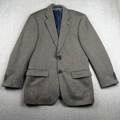 Blazer Paul Fredrick Para Hombres 38(40)R Lana Espiga Abrigo Traje Clásico Chaqueta Foto 1 de 4