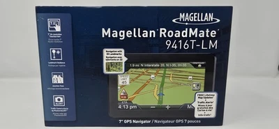 Magellan RoadMate 9416T-LM Vehicle  Mountable 7" GPS Navigator - Image 1 of 4