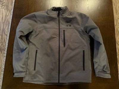 Milwaukee, M12 Cordless Tough Shell Gray Heated Jacket Large - Image 1 of 4