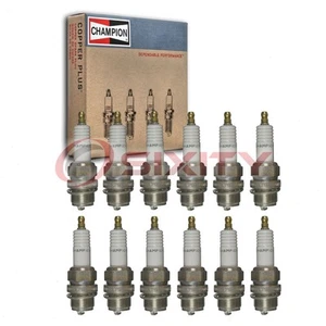 12 pc Champion Industrial Spark Plugs for 1932-1933 Lincoln Model KB 7.3L iu - Picture 1 of 5