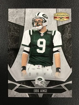 2008 Donruss Gridiron Gear #130 Erik Ainge New York Jets Rookie /999 - Image 1 of 2