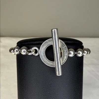 Gucci Sterling Silver Boule Toggle Bracelet 7.5” - Image 1 of 4