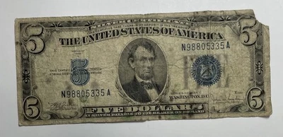 Series 1934-C 5 Dollar Bill Silver Certificate - Image 1 of 2
