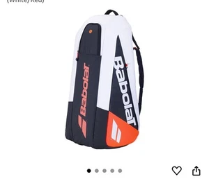 NEW Babolat Pure Strike 4th Gen Racquet Holder Tennis Bag (White/Red) - Picture 1 of 6