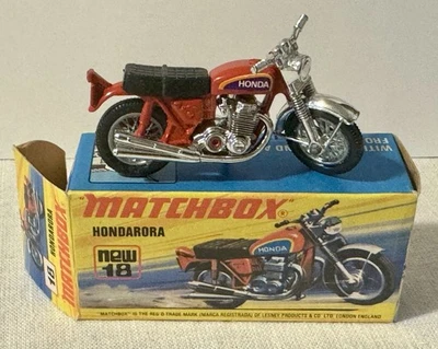 1975 Lesney Matchbox Superfast No. 18 Hondarora caixa completa original em estado quase perfeito - Imagem 1 de 4