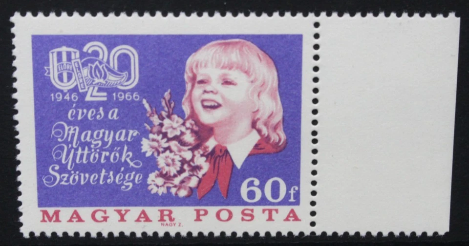 Movimiento de Pioneros Húngaros HUNGRÍA 1966. Juego de 1. Como nuevo nunca montado. SG2203. Foto 1 de 1