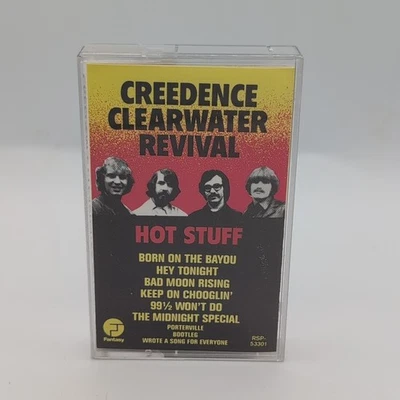 Creedence Clearwater Revival - Hot Stuff Cassette (Fantasy 1987). ~1-15~ - Image 1 of 4
