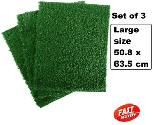 Replacement Artificial Grass Pee Pads – Set of 3 Pads for Puppy Potty Trainer - Picture 1 of 4