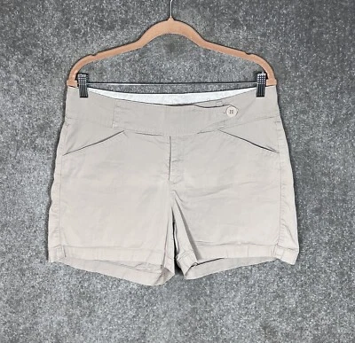 Lee One True Fit Chino 短裤女式 12 码米色口袋弹力 — 第 1/4 张图片