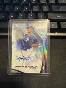 2017 Bowman Platinum #TPA-AE Anderson Espinoza Top Prospects Auto - Picture 1 of 2
