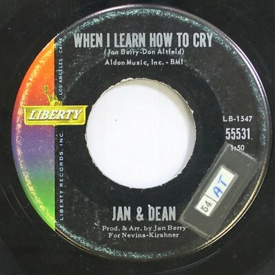 50'S & 60'S 45 Jan & Dean - When I Learn How To Cry / Linda On Liberty - Image 1 of 2