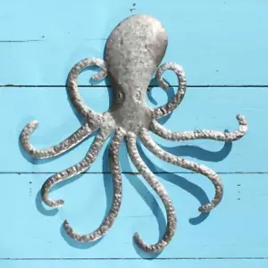 Tin Octopus Wall Hanging | Coastal Decoration by Shoeless Joe - Picture 1 of 4