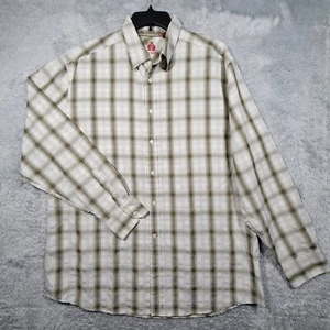 Reunion Shirt Mens XXL Green Plaid Button Up Long Sleeve - Picture 1 of 9