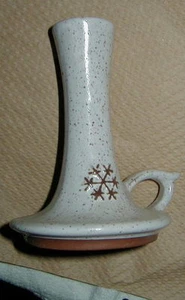 CANDELIERE CERAMICA ARTE FIUME CIPOLLA VECCHIA, CANDELABRO, WINOOSKI, VT - Foto 1 di 4