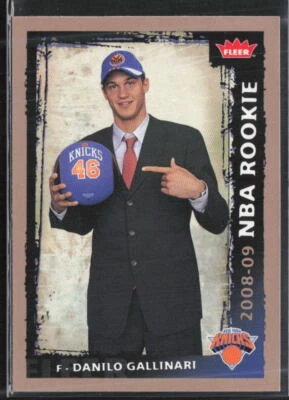2008-09 Fleer #206 Danilo Gallinari Rookie RC - Image 1 of 2