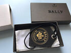 Auth BALLY 160th Anniversary Leather tag/bag tag Black!Gift idea