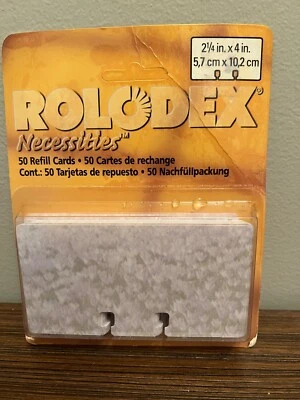 Rolodex Necessities 2 1/4 in. x 4 in. 50 Refill Cards  - Image 1 of 2