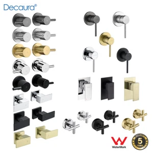 Decaura Brass Shower Taps Tapware Mixer Tap Brushed Gold/Black/Gunmetal/Nickel - Picture 1 of 124
