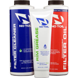No Toil Air Filter Maintenance 3 Pack Oil / Cleaner / Rim Grease NT209