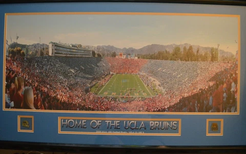 RARE UCLA Bruins USC Rivalry Football Framed & Matted Poster W/Pins (2006) Cover