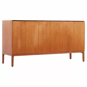 Paul McCobb for Calvin Mid Century Vitrolite and Bleached Mahogany Credenza - Picture 1 of 12