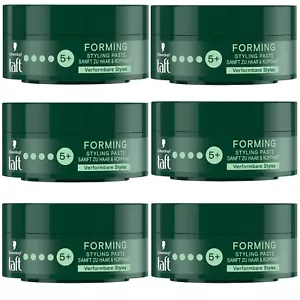 6x 75ml Schwarzkopf Taft 24h Forming Paste Clay Stärke 6 Matt Finish Wachs Paste - Bild 1 von 6