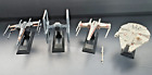 Star Wars TIE FIGHTER FALCON STARships SHIPS figurine DISPLAY 52361 used JOB LOT