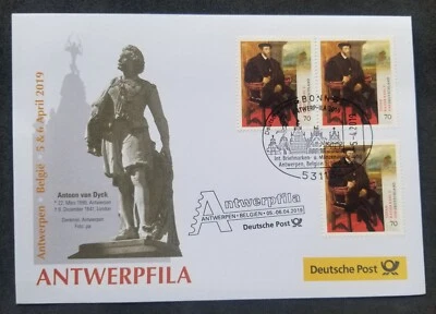 [SJ] Germany Treasures German Museum 2016 2019 Charles V (FDC *ANTWERPFILA - Image 1 of 4